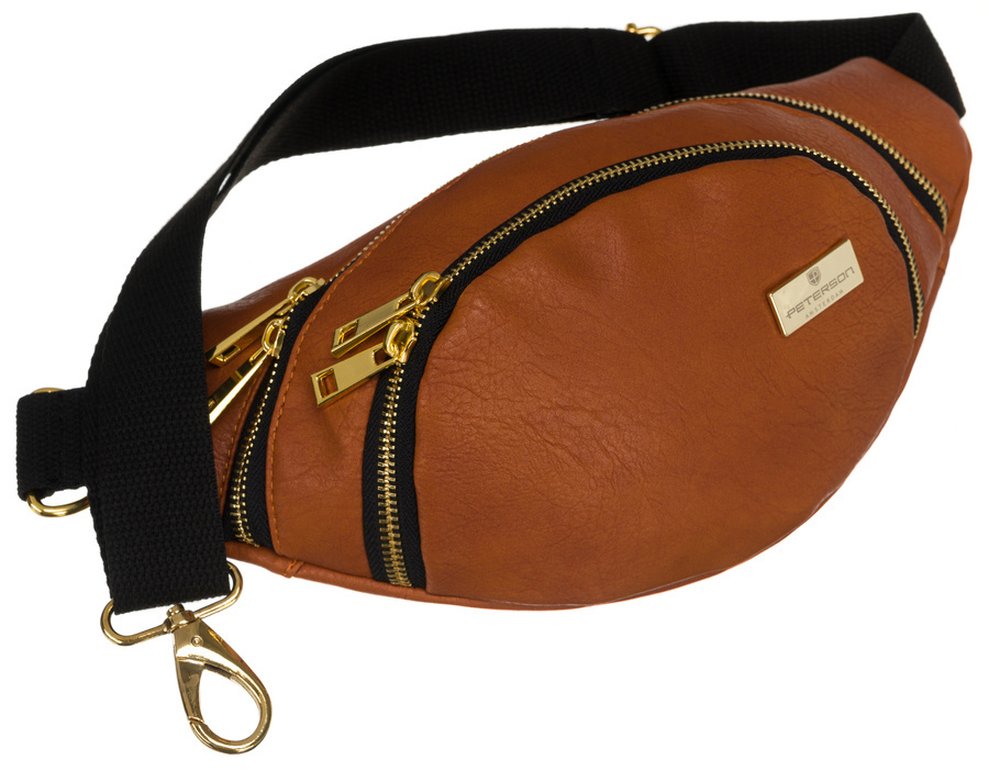 Klassische Damen Bauchtasche aus Öko-Leder – Peterson – Bild 3