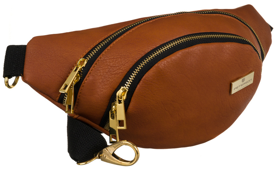 Klassische Damen Bauchtasche aus Öko-Leder – Peterson – Bild 4