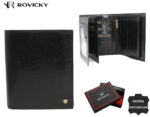 Große Herren Geldbörse aus Leder mit RFID-Schutz – Rovicky