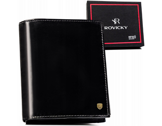 Große Herren Geldbörse aus Leder mit RFID-Schutz – Rovicky – Bild 14