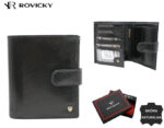 Große Herren Geldbörse aus Leder mit RFID-Schutz – Rovicky