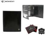 Große Herren Geldbörse aus Leder mit RFID-Schutz – Rovicky