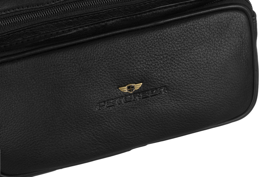 Klassische Herren Gürteltasche aus Leder – Peterson – Bild 8