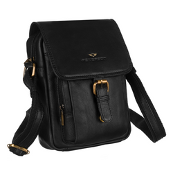 Herren Schultertasche aus Leder – Peterson