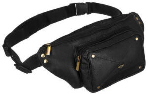 Herren-Bauchtasche aus Leder mit Fronttasche – Peterson