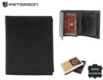 Klassische Damen Geldbörse Hochformat aus Echtleder – Peterson