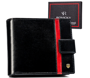 Elegante Herren Geldbörse aus Leder – Rovicky