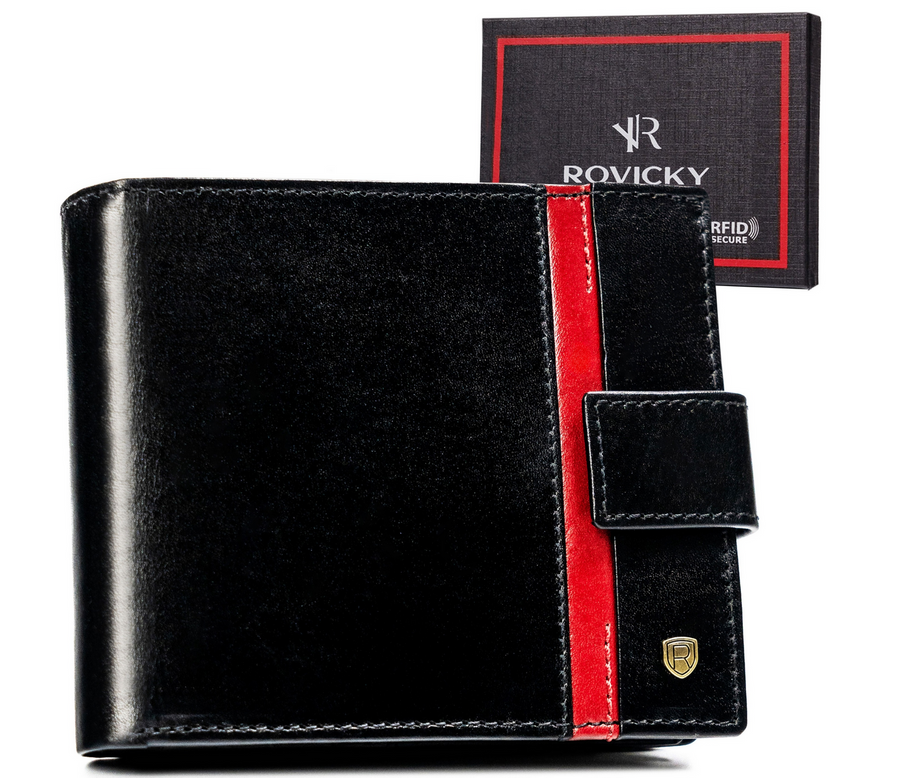 Elegante Herren Geldbörse aus Leder – Rovicky