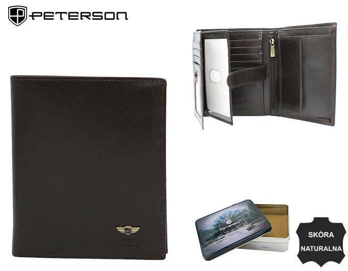 Große Herren Geldbörse aus Leder – Peterson