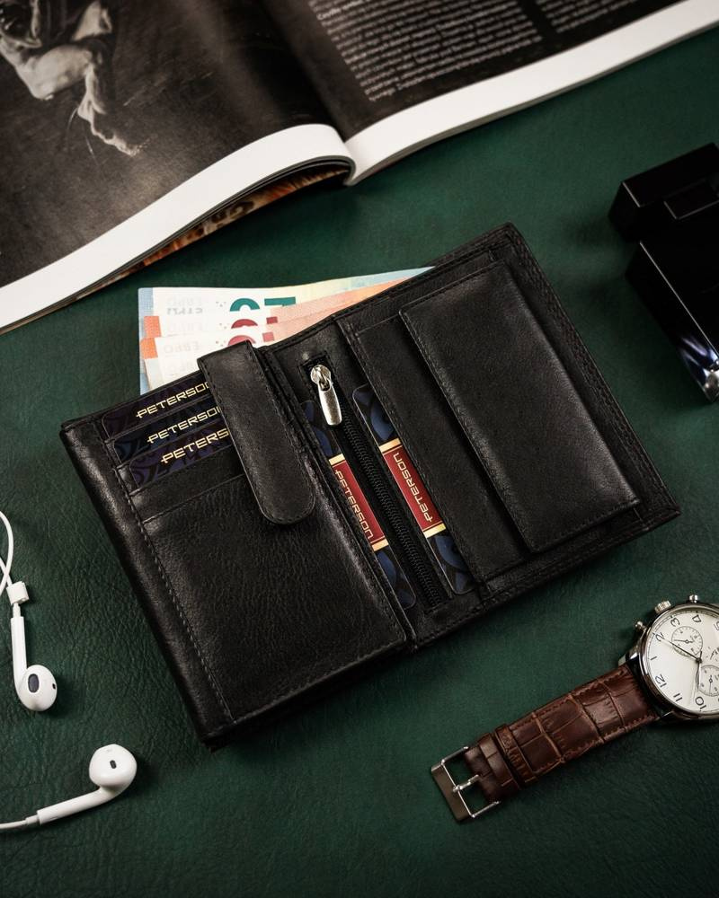 Elegante Herren Geldbörse aus Leder – Peterson – Bild 3