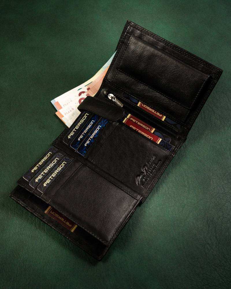 Elegante Herren Geldbörse aus Leder – Peterson – Bild 4