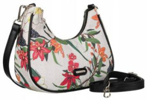Damen Umhängetasche aus Öko-Leder mit Blumenmuster – David Jones