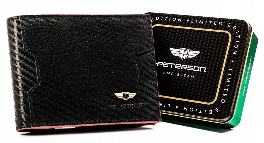 Elegante Herren Geldbörse aus Leder mit RFID-Schutz – Peterson