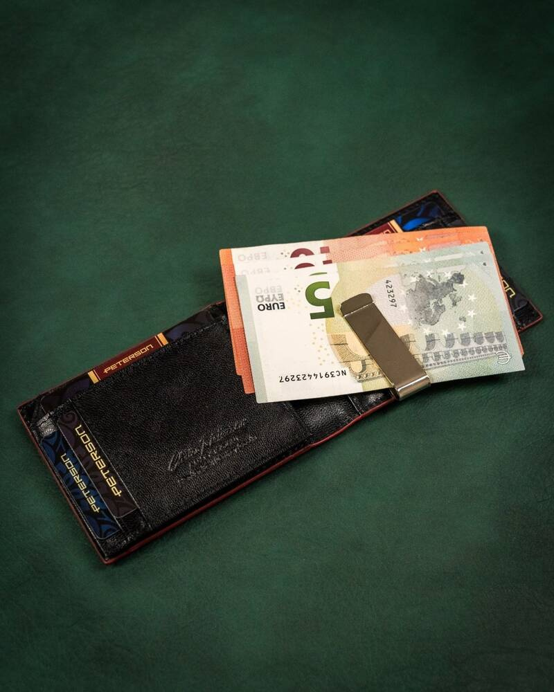 Elegante Herren Geldbörse aus Leder mit RFID-Schutz – Peterson – Bild 9