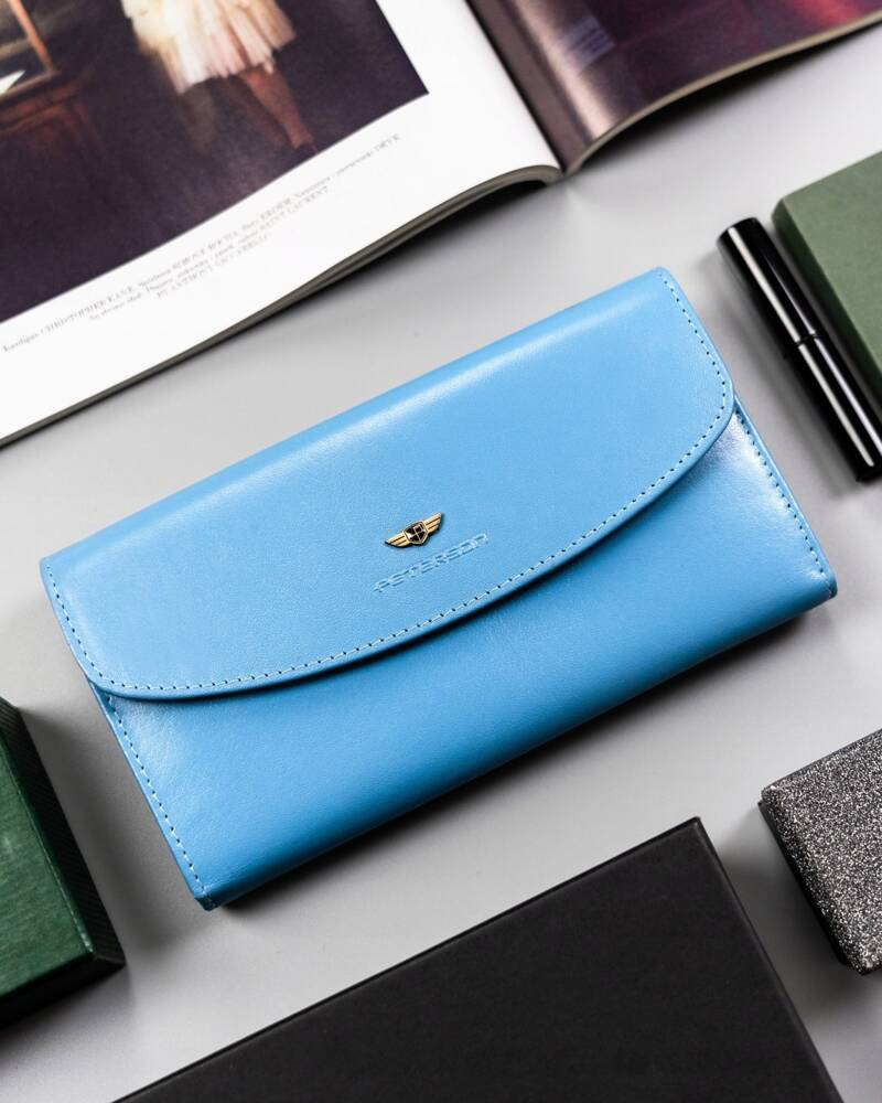 Elegante große Damen Geldbörse aus echtem Leder – Peterson – Bild 13