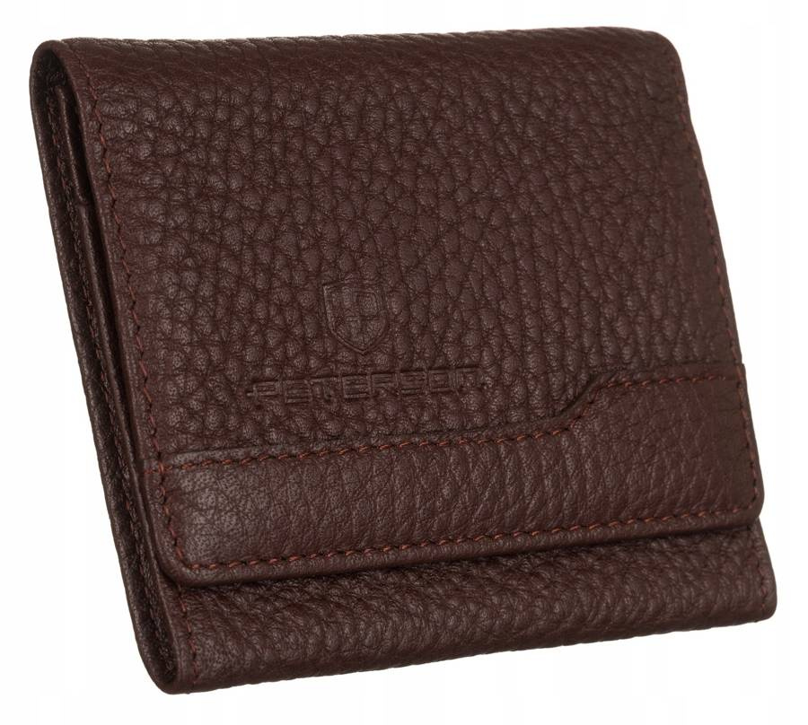 Leder Damenportemonnaie mit Druckknopf – Peterson – Bild 6