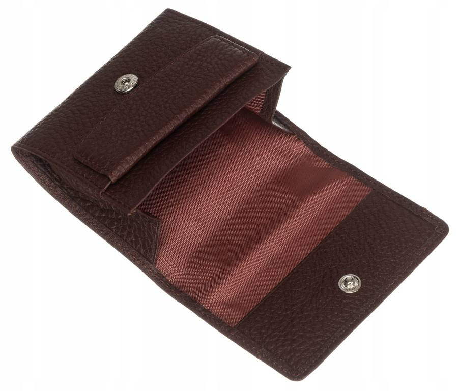 Leder Damenportemonnaie mit Druckknopf – Peterson – Bild 5