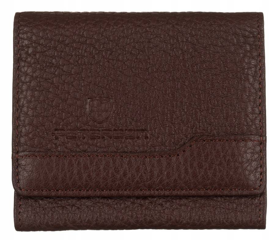 Leder Damenportemonnaie mit Druckknopf – Peterson – Bild 2