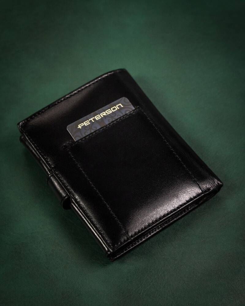 Geschenkset: Herren Geldbörse aus Leder und Schlüsselanhänger – Peterson – Bild 5