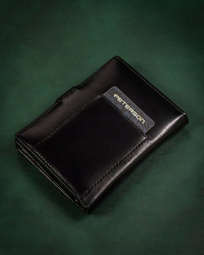 Geschenkset: Herren Geldbörse aus Leder und Schlüsselanhänger – Peterson – Bild 5