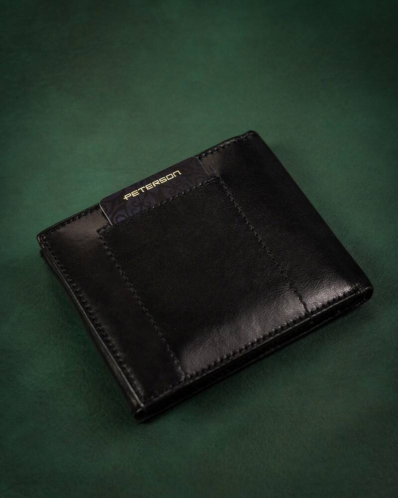 Geschenkset: Herren Geldbörse aus Leder und Schlüsselanhänger – Peterson – Bild 5