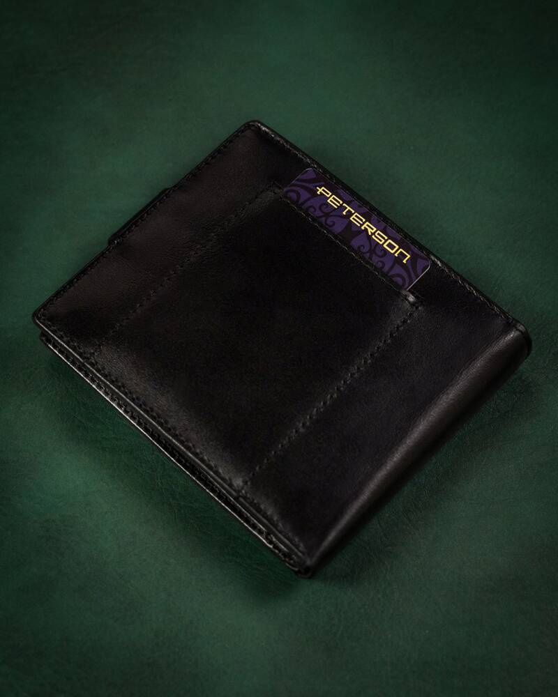 Geschenkset: Herren Geldbörse aus Leder und Schlüsselanhänger – Peterson – Bild 6