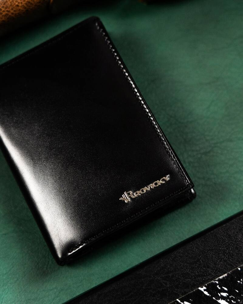 Geschenkset: elegante Herren Geldbörse aus Leder und Schlüsselanhänger – Rovicky – Bild 4