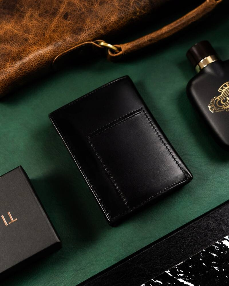 Geschenkset: elegante Herren Geldbörse aus Leder und Schlüsselanhänger – Rovicky – Bild 5