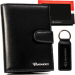 Geschenkset: elegante Herren Geldbörse aus Leder und Schlüsselanhänger – Rovicky