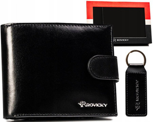 Geschenkset: Herren Geldbörse aus Leder und Schlüsselanhänger – Rovicky – Bild 13
