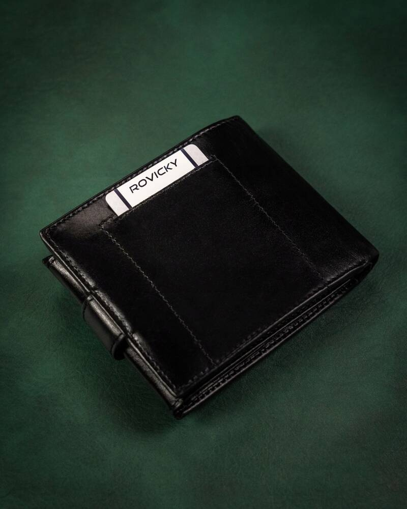 Geschenkset: Herren Geldbörse aus Leder und Schlüsselanhänger – Rovicky – Bild 6