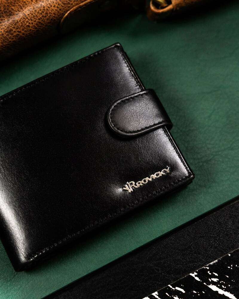 Geschenkset: Herren Geldbörse aus Leder und Schlüsselanhänger – Rovicky – Bild 4