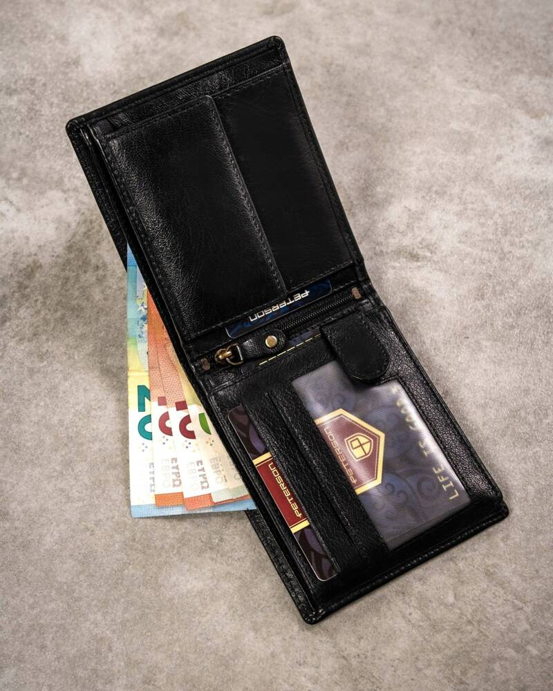 Geschenkset: Herren Geldbörse aus Leder und Schlüsselanhänger – Peterson – Bild 6