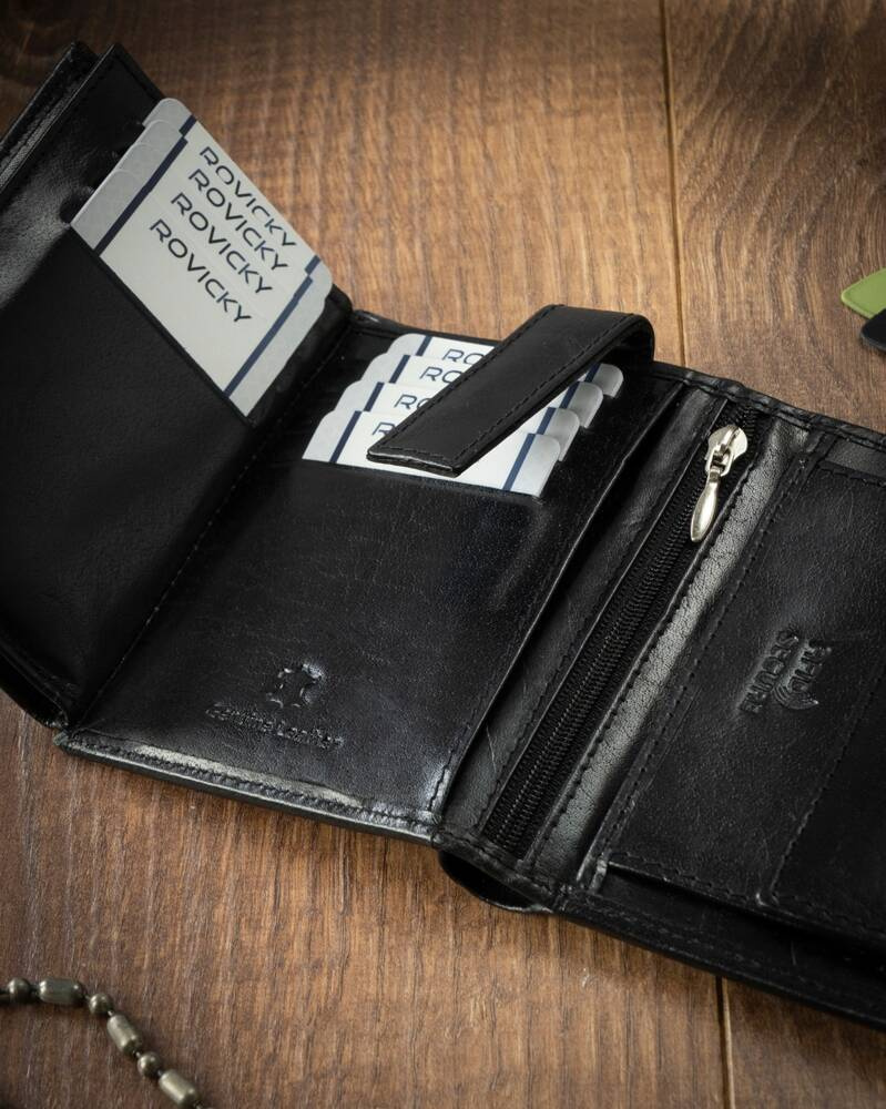 Herren Geldbörse aus Leder mit RFID-Schutz – 4U Cavaldi – Bild 7
