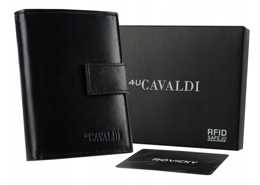Herren Geldbörse aus Leder mit RFID-Schutz – 4U Cavaldi