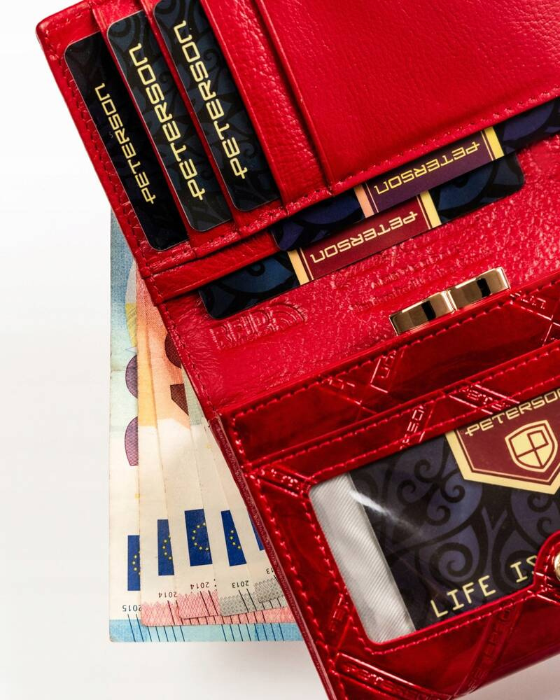 Damen Geldbörse aus Leder mit RFID-Schutz – Peterson – Bild 9