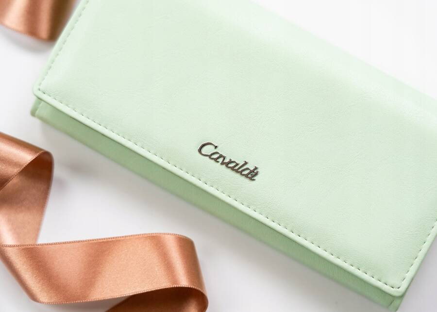 Elegante große Damen Geldbörse aus Öko-Leder – 4U Cavaldi – Bild 3
