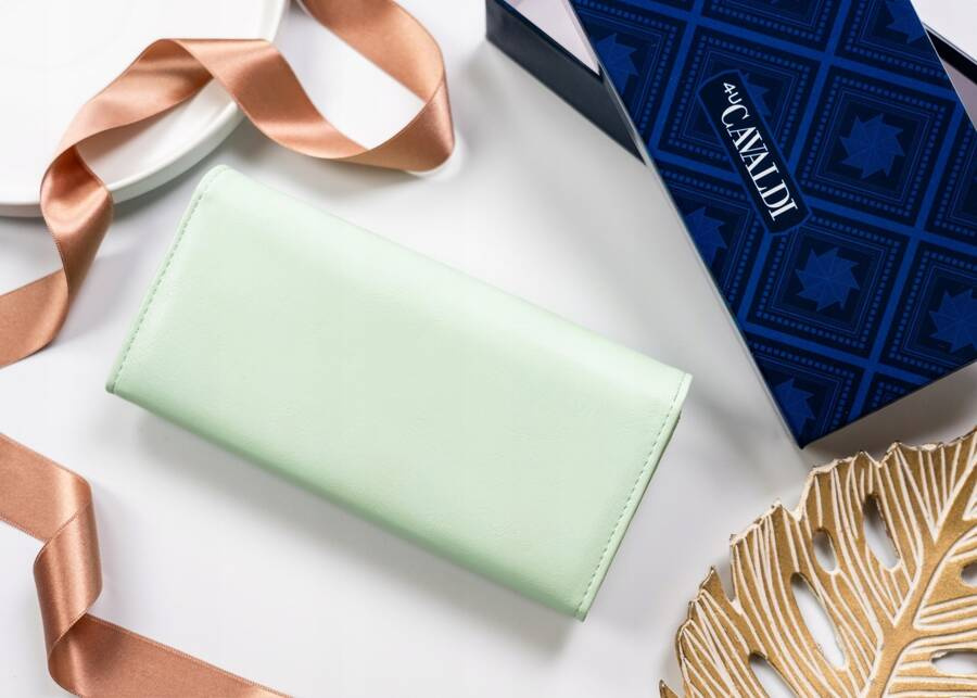 Elegante große Damen Geldbörse aus Öko-Leder – 4U Cavaldi – Bild 4