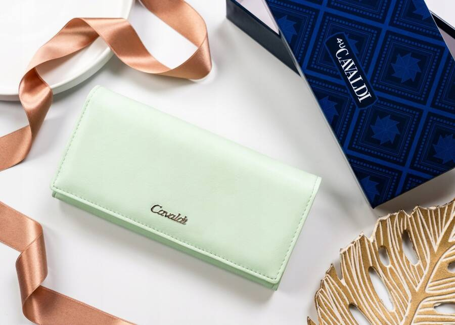 Elegante große Damen Geldbörse aus Öko-Leder – 4U Cavaldi – Bild 2