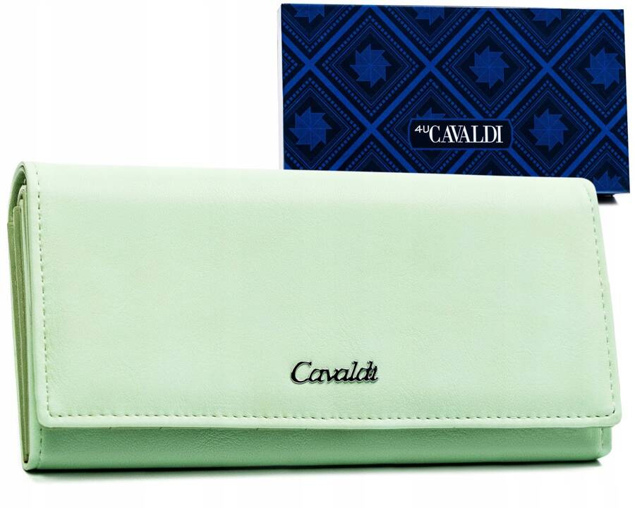Elegante große Damen Geldbörse aus Öko-Leder – 4U Cavaldi