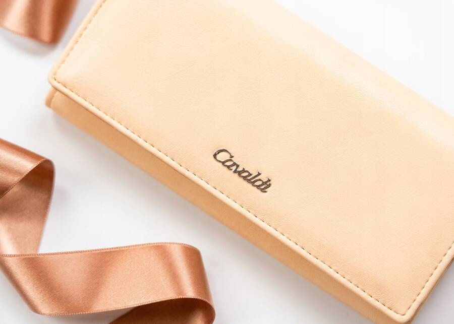 Elegante große Damen Geldbörse aus Öko-Leder – 4U Cavaldi – Bild 3