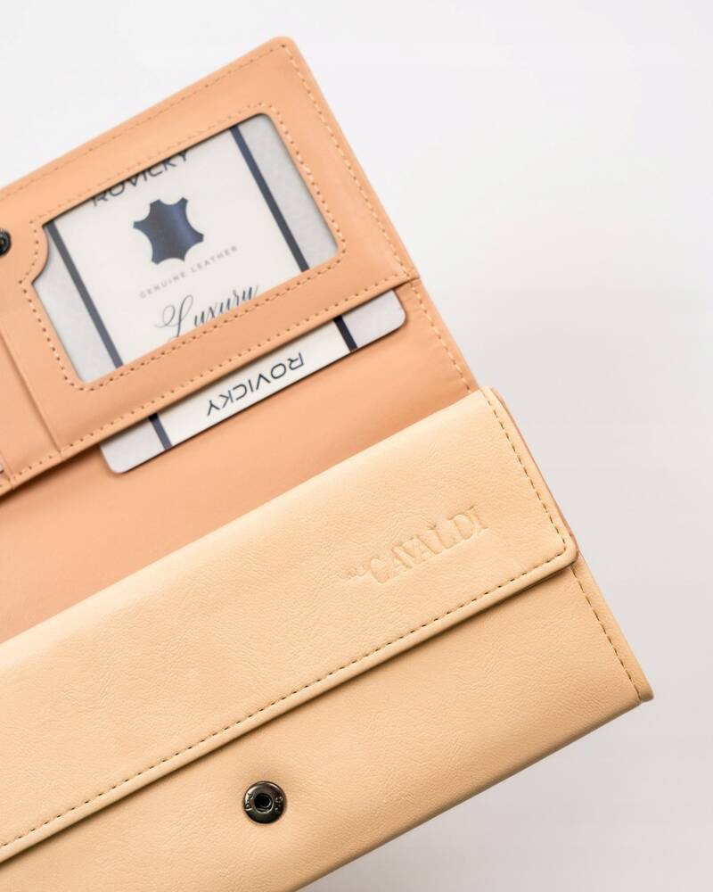Elegante große Damen Geldbörse aus Öko-Leder – 4U Cavaldi – Bild 7