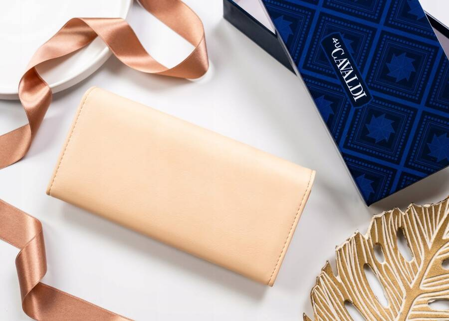 Elegante große Damen Geldbörse aus Öko-Leder – 4U Cavaldi – Bild 4