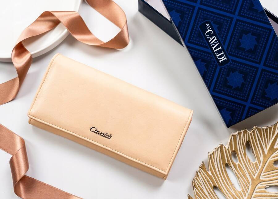Elegante große Damen Geldbörse aus Öko-Leder – 4U Cavaldi – Bild 2