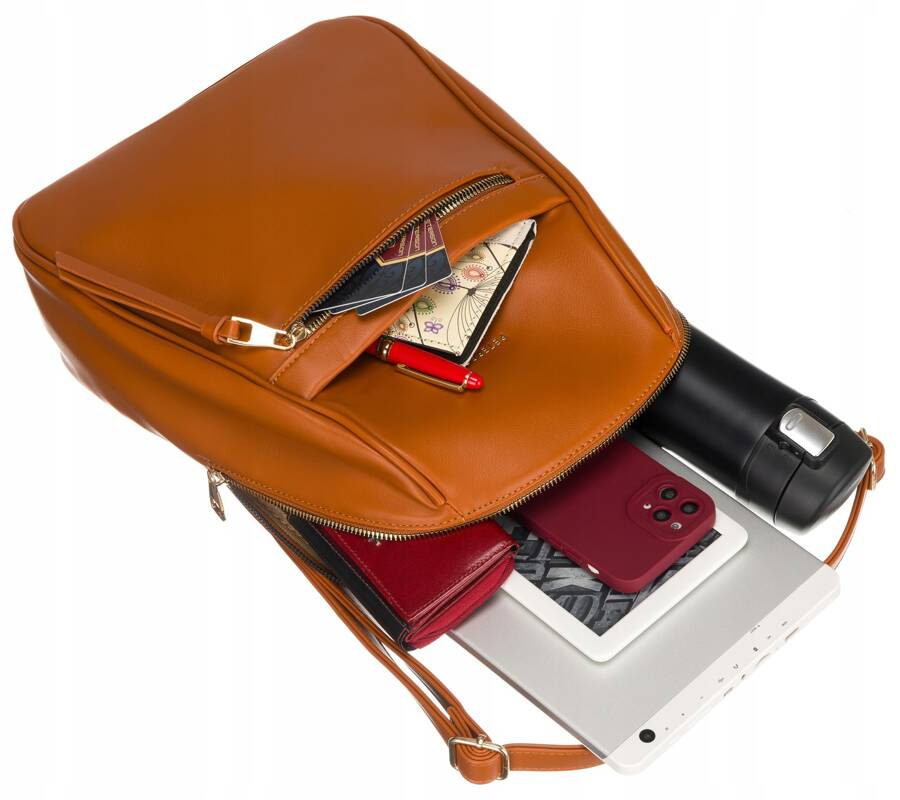 Eleganter Damen Rucksack aus Öko-Leder – Peterson – Bild 12