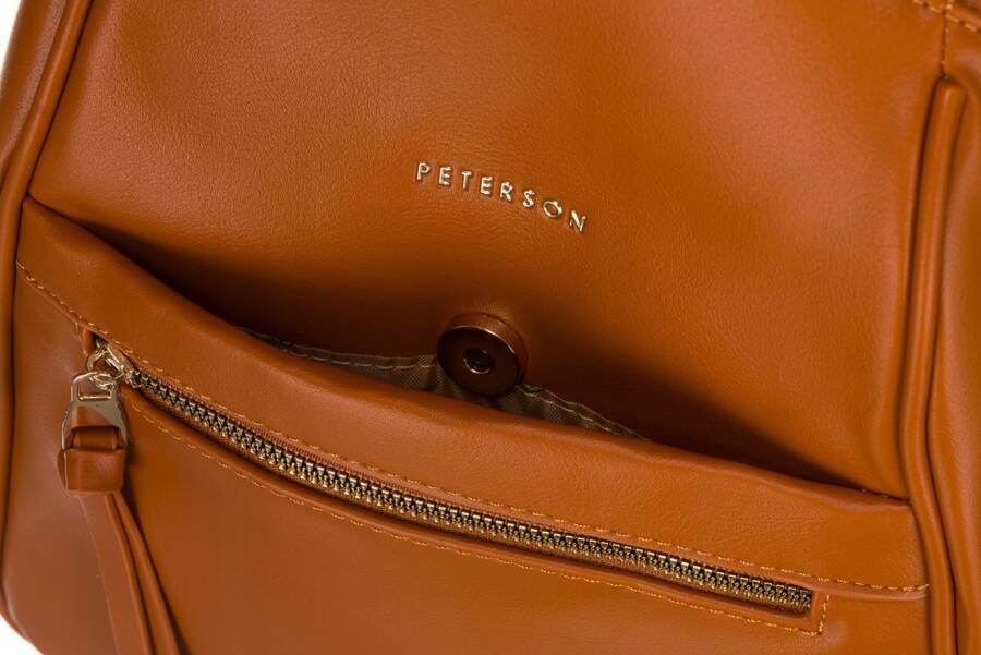Eleganter Damen Rucksack aus Öko-Leder – Peterson – Bild 6