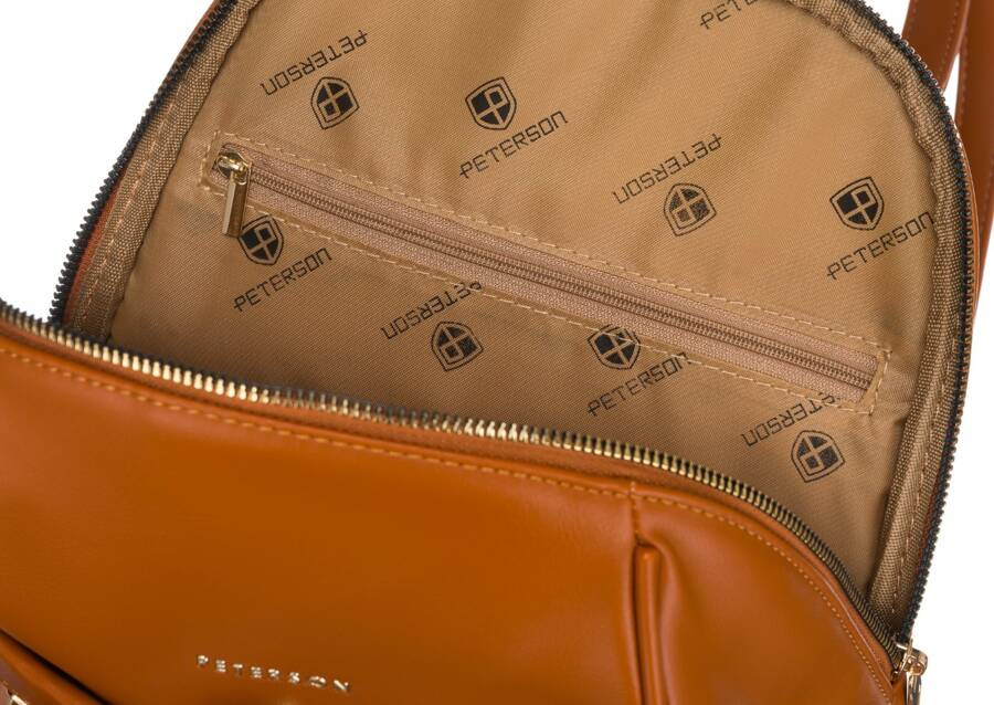 Eleganter Damen Rucksack aus Öko-Leder – Peterson – Bild 8