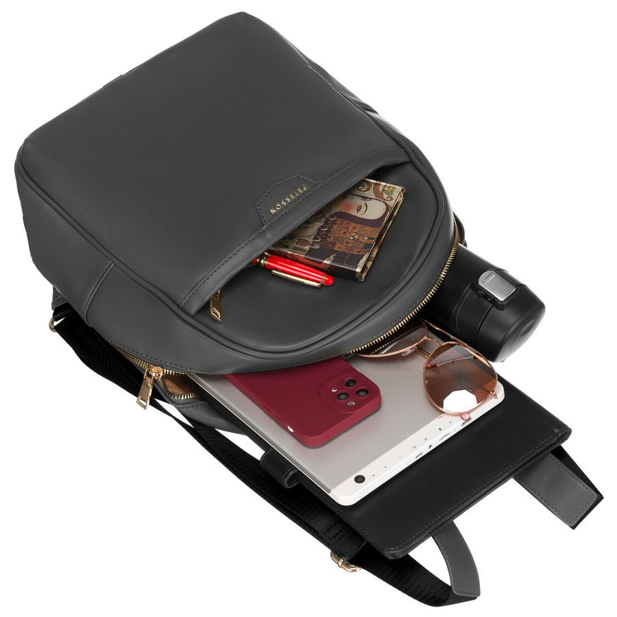 Geräumiger Damen Rucksack aus Öko-Leder – Peterson – Bild 12