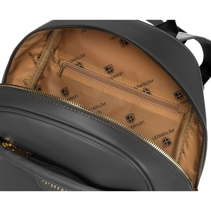 Geräumiger Damen Rucksack aus Öko-Leder – Peterson – Bild 9