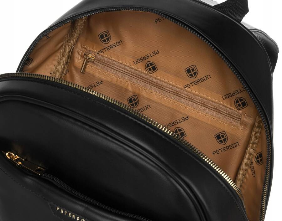 Geräumiger Damen-Rucksack aus Öko-Leder – Peterson